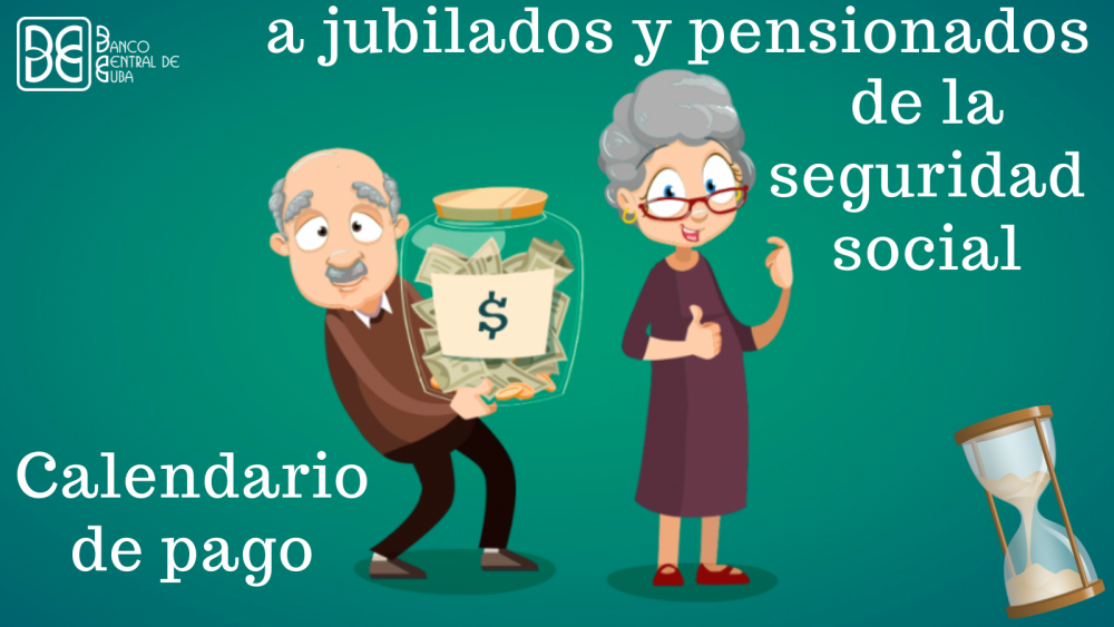 Imagen relacionada con la noticia :Calendario de pago a jubilados y pensionados de la seguridad social